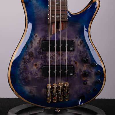 Ibanez SR2600 Premium Bass - Cerulean Blue Burst with Panga Panga Fingerboard image 1