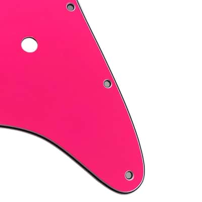 Pickguard for Strat - Free Shipping-3Ply Pink image 2