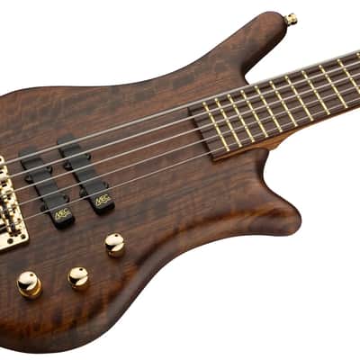 Warwick Pro Series Thumb BO-5 String-Nirvana Black Transparent Satin, Gold Hardware image 1