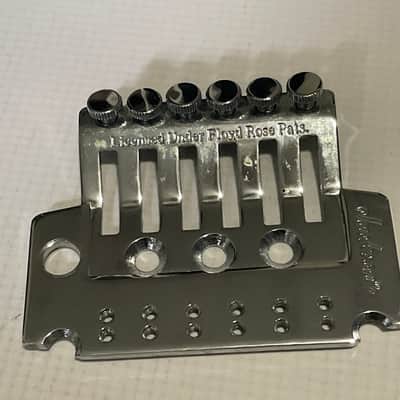 2000's Japan Jackson Licensed JT-580LP Floyd Rose Tremolo Bridge Chrome Base Plate image 4