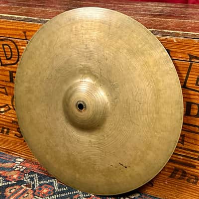 14" Zildjian A 1940s-1950s Trans Stamp Sizzle Hi-Hat Cymbal Pair 554g/722g *Video Demo* image 3