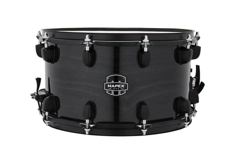 Mapex MPX Maple/Poplar Snare Drum - 8 x 14-inch - Black with Black Hardware (MPNMP4800BMB) image 1