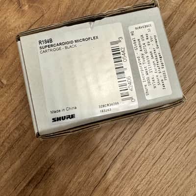 Shure R185B Replacement Cardioid Mic Cartridge 2010s - Black image 2