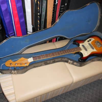 No Name, Teisco P-Bass copy 1960's - sunburst image 2