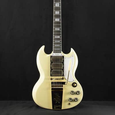 Gibson Custom Shop 1963 Les Paul SG Custom Reissue with Maestro Vibrola Classic White image 2