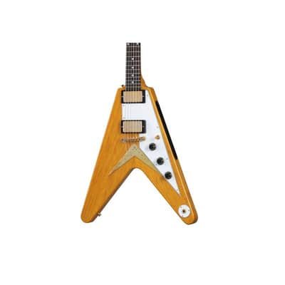 Gibson 58 Korina Flying V White Pickguard VOS image 1