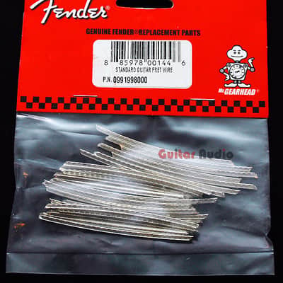 Genuine Fender Standard 9.5" Radius Strat/Tele Guitar Fret Wire - Package of 24 image 1