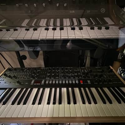 Sequential Trigon-6 49-Key 6-Voice Polyphonic Synthesizer 2022 - Present - Black with Wood Sides image 4