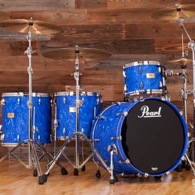 PEARL MASTERS MMX 4 PIECE CHAD SMITH LIMITED EDITION DRUM KIT, PEACOCK SWIRL (PRE-LOVED) image 12