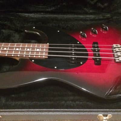 USA Hamer Cruise Bass 1996 Black Cherry Burst w/ 2 Tek Bridge & Seymour Duncan Pickups image 1