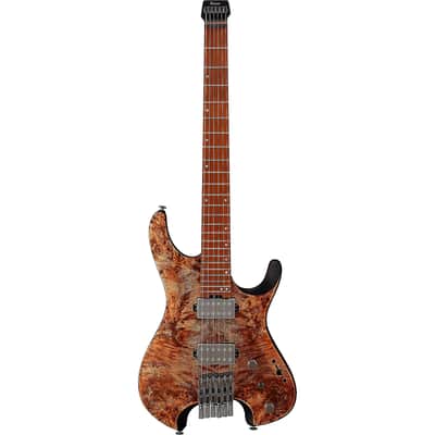 Ibanez Quest Standard Q52PB-ABS 6-String Headless Solid Body Electric Guitar, Right-Handed, Antique Brown Stained image 2