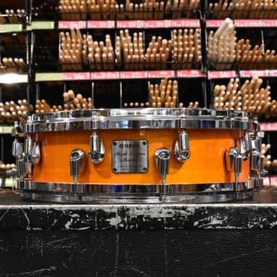 Yamaha Made in Japan 14 x 4 Maple Custom Absolute Piccolo Snare Drum in Honey Amber Lacquer image 1