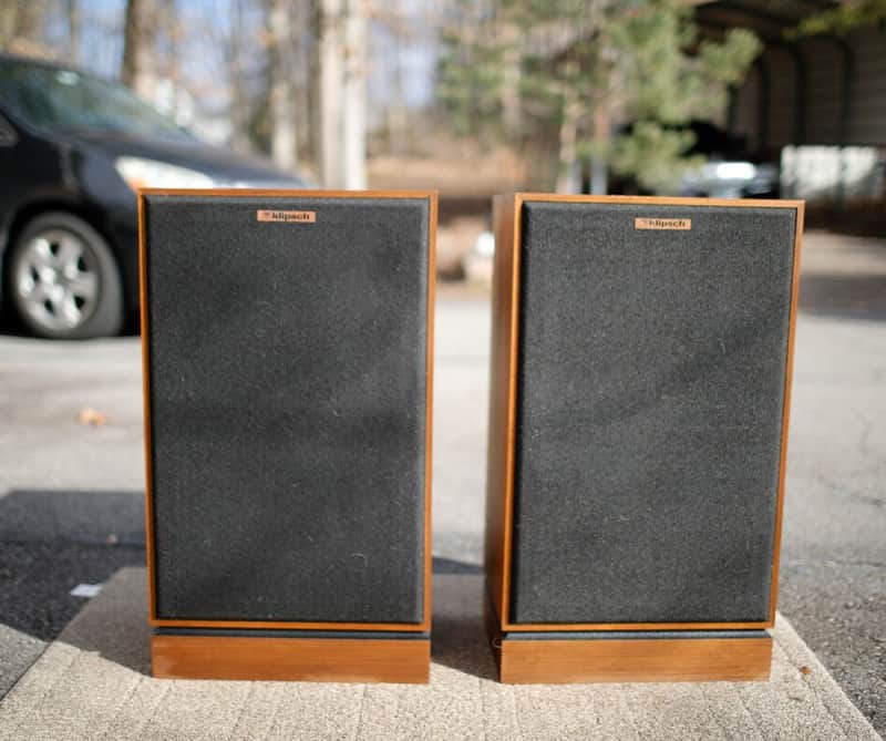 Klipsch KG4 Speakers, 1985, Oiled Oak, Clean, Superb, Already Packed, $899 Shipped! image 1
