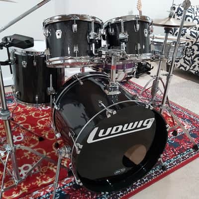 Ludwig Classic Birch 2000's Black Sparkle image 3