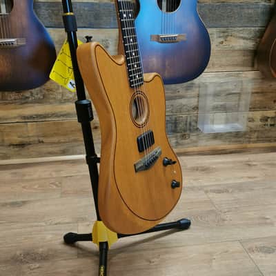 Fender American Acoustasonic Jazzmaster - Ebony Fingerboard, Natural, Used image 3