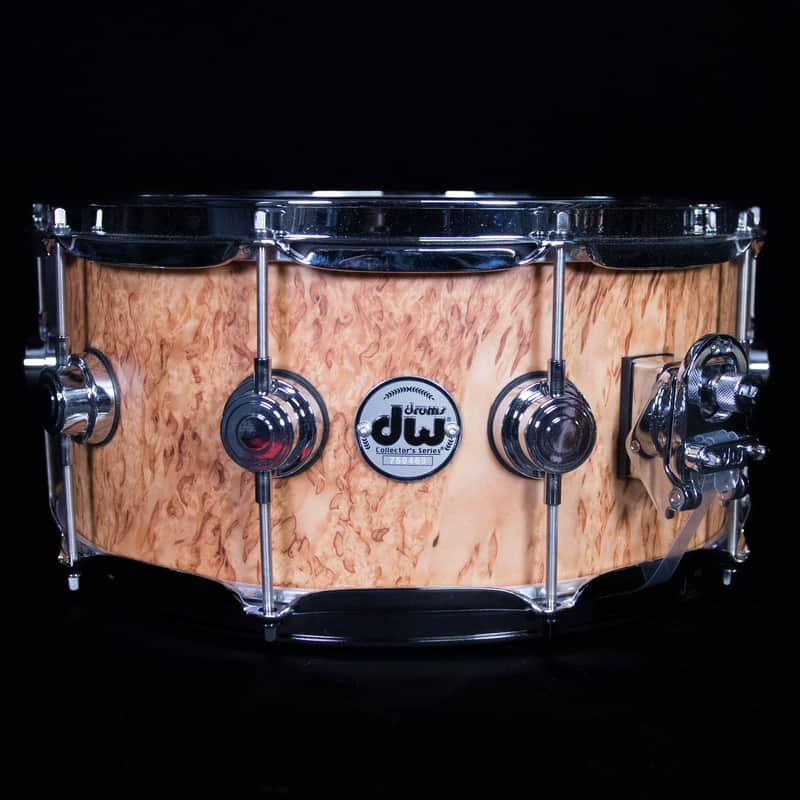 DW 14" x 6.5" Collector's Series Snare Drum, Exotic Vertical Kurillian Birch, Hard Satin image 1