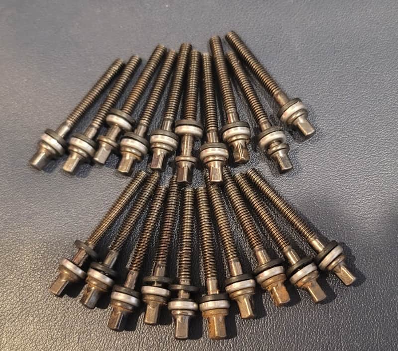 🔩 TAMA MS648SHPBN Tension Rods (x20) – Black Nickel – 48mm – Starclassic OEM – Hold Tight Washers – Excellent image 1