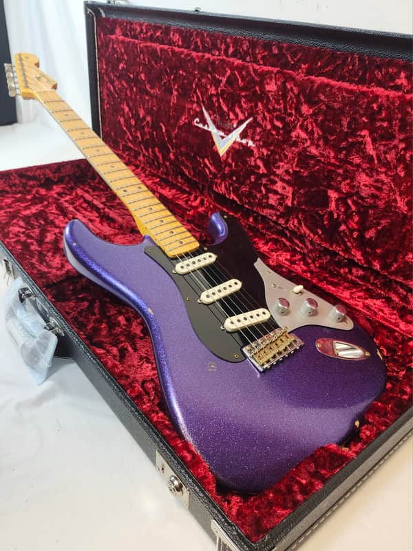 Fender Custom Shop Limited Edition Poblano II Strat Relic, Purple Sparkle, W/HSC image 1