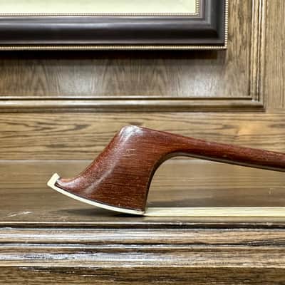 German 3/4 French-style Brazilwood Bass Bow c-1960's image 4