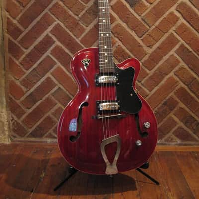 Vintage Italian Contessa HG-130 F Hole Archtop Semi acoustic Hollow Body Jazz Guitar image 2