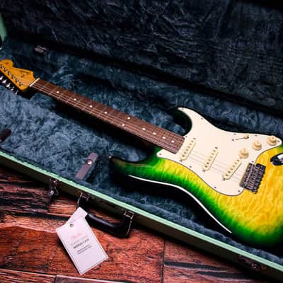 Fender Made in Japan Stratocaster ST62-QT (High Grade Quilt Maple Top) Jungle Burst-2013 image 3