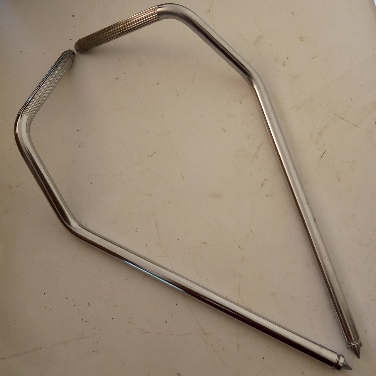 Premier LokFast Bass Drum Gull-Wing Spurs Vintage70s Elite UK Chrome Folding-Leg — main photograph