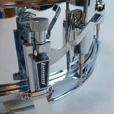 Ludwig Rocker 8Lug Snare Drum#6202064 5x14"Vintage Chrome Over Wood 5Ply Black/W image 8