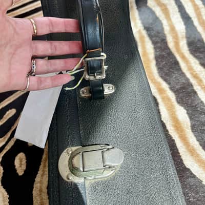 Gibson PB-100 4 String Plectrum Banjo Hardshell Case 1960’s - Bright Blue Plush Interior Lining with key image 13