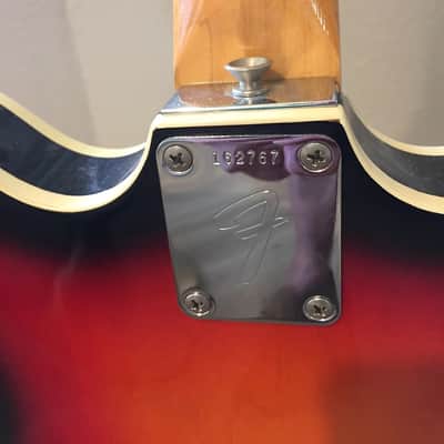 Fender Coronado XII Electric 12 String with Rosewood Fretboard 1967 Sunburst Vintage Guitar image 4
