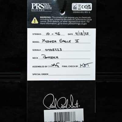 PRS Modern Eagle V Electric Guitar- Faded Whale Blue Wraparound 2025 (0405223) image 16