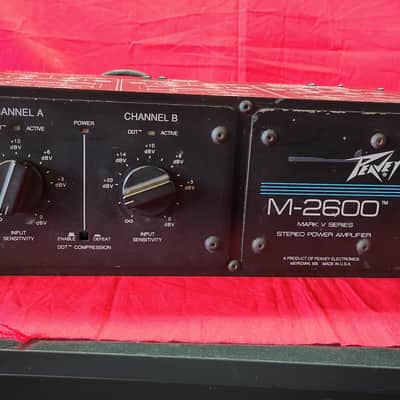 Used Peavey M-2600 Mark V Power Amplifier + 1 for parts image 1