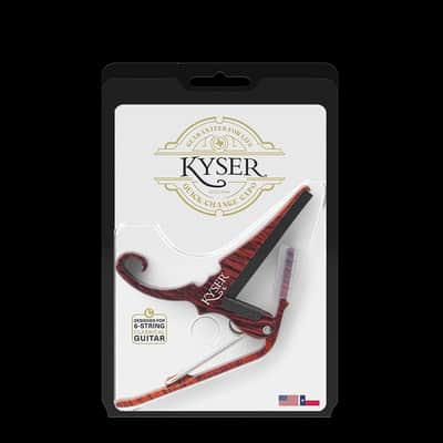 Kyser Quick-Change Capo, Rosewood, for 6-String Classical Guitar, USA, KGCRWA image 1