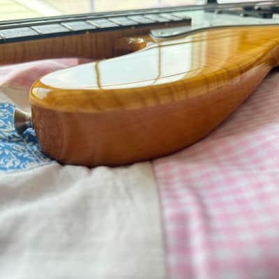 Fender MIJ JB-62 Foto Flame Jazz Bass + Documention 1994 - 1996 - Natural image 15