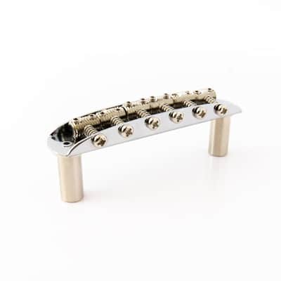 Hosco Jaguar/Jazzmaster/Mustang Compatible Bridge - Threaded Saddles image 4