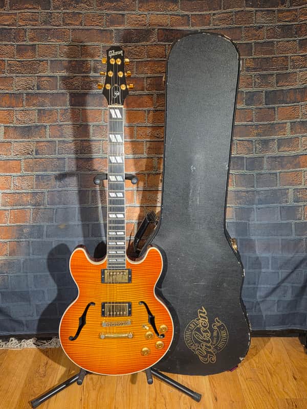 Gibson Custom Shop Paul Jackson Jr. CS-346 Semi-Hollow Honeyburst w/ OHSC & Pickguard image 1