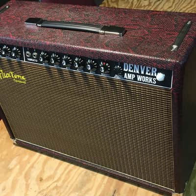 Denver Amp Works BlackFace DeLuxe Reverb Red SnakeSkin image 1