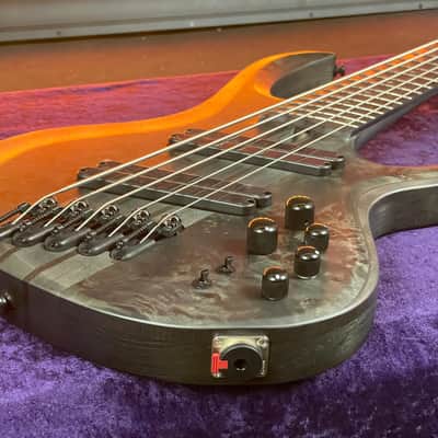 Ibanez BTB805MS 5-String Multi-Scale Electric Bass Transparent Gray Flat image 10
