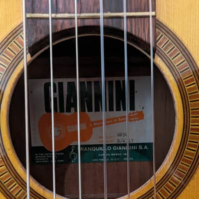 1960s Giannini GN50 Parlour Classical, Brazillian Rosewood, Mahogany image 2
