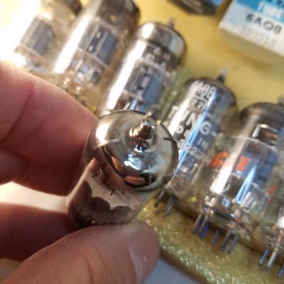 Matsushita etc. Matched Pair (2) 6AQ8 Japan tNOS AT1000 TESTED Vacuum Tubes ECC85 dual triode 1962-1980 image 7