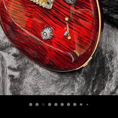 PRS Custom 24 10-Top 2023 Fire Smoke-burst image 14