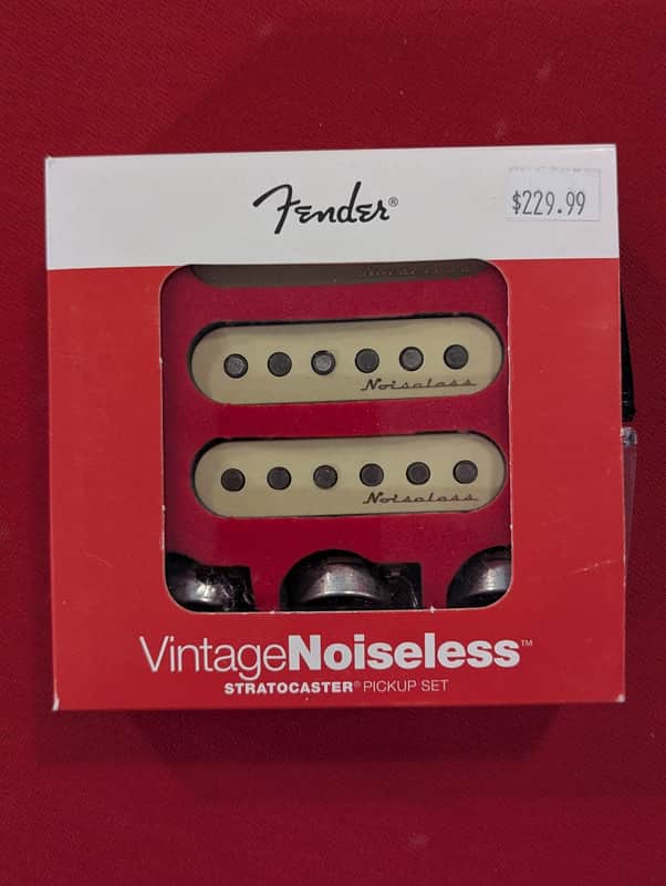 Fender 099-2115-000 Vintage Noiseless Stratocaster Pickup Set - Aged White image 1