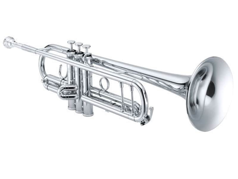 Jupiter 1102RS Intermediate Bb Trumpet, Silver Plated, with Wood-Frame Case image 1