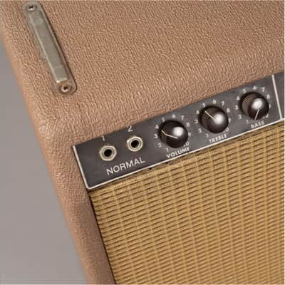 Fender 1963  Vibrolux Amp brownface 12" Celestion Gold FS & Cover 1963 - brown image 2