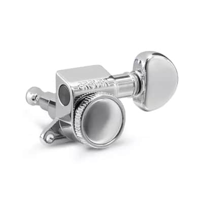 Grover 505C6 Mini Locking 6 In-Line Rotomatic Tuners - Chrome image 1