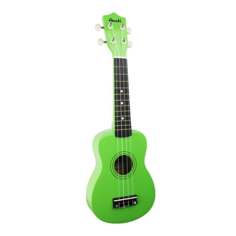 Amahi Jelly Bean Soprano Ukulele w/Gig Bag | Sour Apple Green image 1