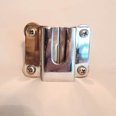 UNMARKED 4 POINT TOM CLIP MOUNT 70's/80's - CHROME- FREE SHIP TO C-USA! image 2