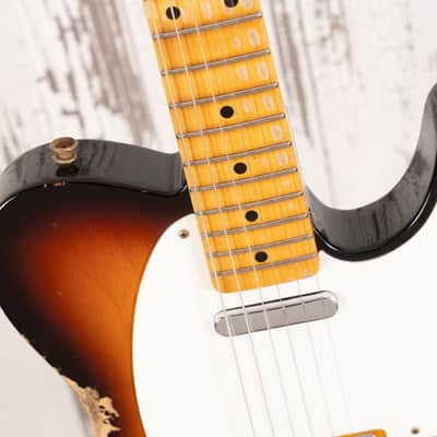 Fender Custom Shop LTD '58 Telecaster - Heavy Relic Faded Aged Chocolate 3-Tone Sunburst image 15