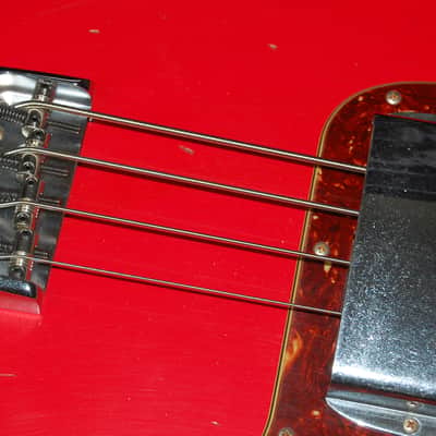 2017 Fender Postmodern Journeyman Jazz Precision J/P Bass Custom Shop Relic Hot Rod Red Case! SAVE image 7