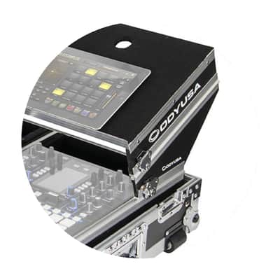 Odyssey FZGS1RA1272W DJ Coffin Glide Style Rane 12 / Rane 72 Combo Flight Case image 3