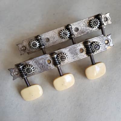 ✴️ Vintage Resonet Grazioso (Selmer Futurama) 3+3 Head Tuners + Original Screws image 2